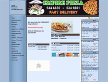 Tablet Screenshot of empirepizzameriden.com